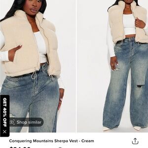 FashionNova Sherpa/Teddy Vest